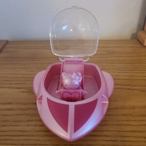 Vintage Hello Kitty Robot Mini Clock with Spaceship